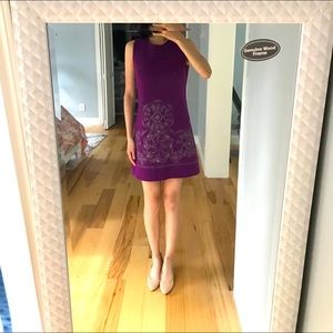 Banana Republic Purple Midi Dress